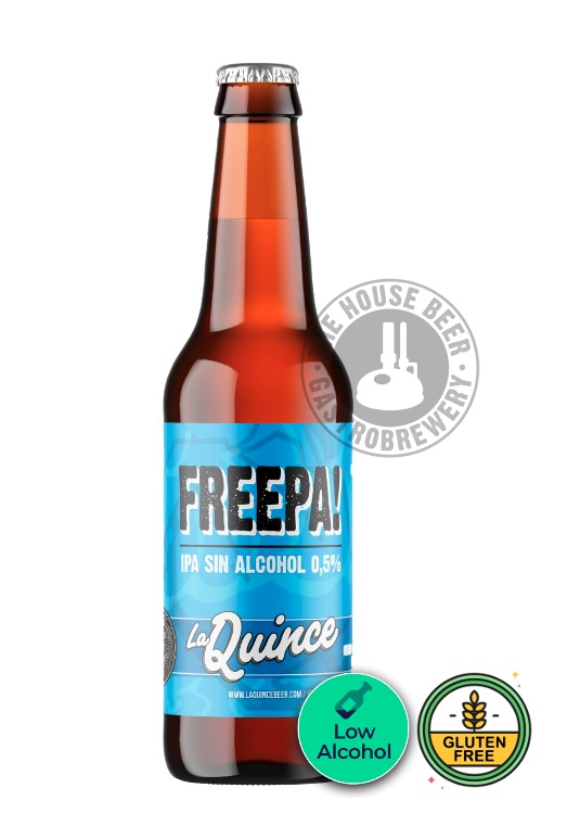 LA QUINCE FREEPA / IPA SIN ALCOHOL, SIN GLUTEN